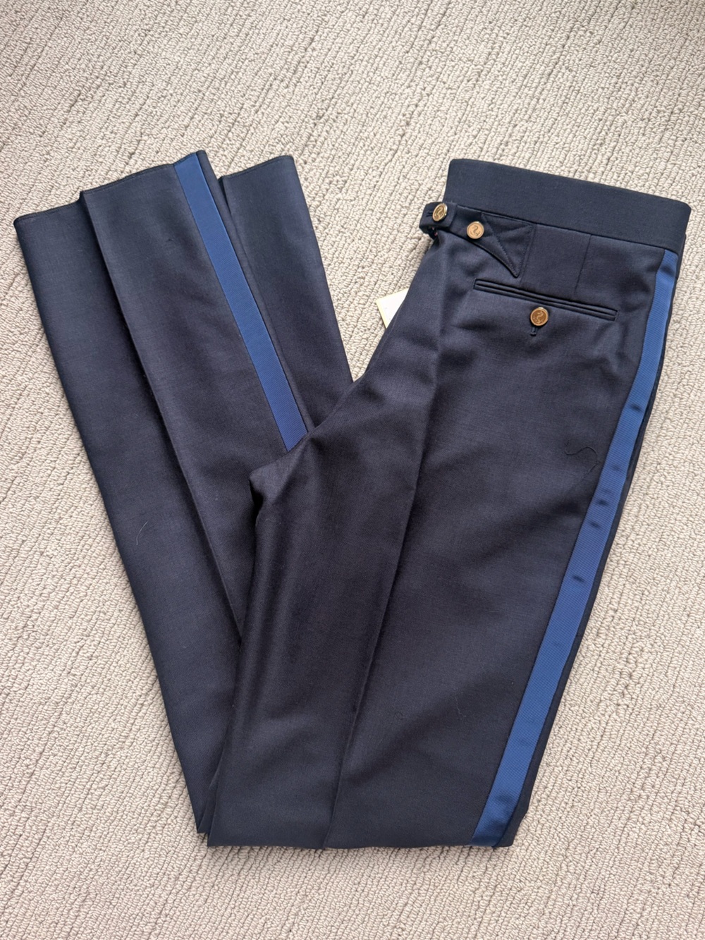 THOM BROWNE Gorgeous Mens Tailored Backstrap Trouser Pants 2/M NWT $1,390!!